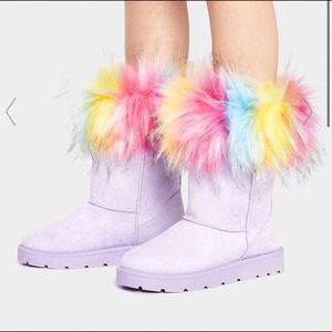 Fur boots size 7.5